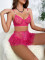 Sexy lingerie set with lace and lace perspective, tempting and passionate uniform, women's new style