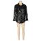 Women's sequined shirt jacket