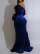 Women's formal dress, floor length skirt, wrap skirt, sexy Korean velvet party