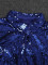 Women's sequined shirt jacket