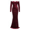 Women's formal dress, floor length skirt, wrap skirt, sexy Korean velvet party