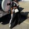 Women's sportswear set woven loose jacket two-piece set spliced spring and autumn