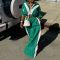 Women's sportswear set woven loose jacket two-piece set spliced spring and autumn