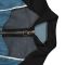 Women's denim patchwork sports hoodie set jacket two-piece set for spring and autumn