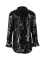 Women's sequined shirt jacket