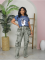 Leisure splicing multi mouth pocket organ jeans and pants