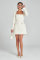 Temperament slimming and slimming U-neck long sleeved diamond studded small fragrant style dress, now available for purchase