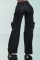 Four Seasons Wear European and American Fashion Women's Wear Washed Multi Pocket Open Hand Drilled Washed Jeans