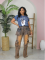 Leisure splicing multi mouth pocket organ jeans and pants