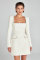 Temperament slimming and slimming U-neck long sleeved diamond studded small fragrant style dress, now available for purchase