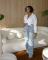 Four Seasons Wear European and American Fashion Women's Wear Washed Multi Pocket Open Hand Drilled Washed Jeans