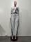 Autumn and winter women's casual sports pants, women's spliced loose straight leg wide leg pants