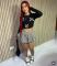 Cross border hot selling pants skirt elastic suit for women