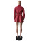 Hot selling pure cotton elastic jacket short skirt set