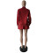 Hot selling ribbon jacket skirt solid color set