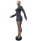 Hot selling long sleeved elastic shorts belt set