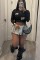 Cross border hot selling pants skirt elastic suit for women