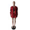 Hot selling ribbon jacket skirt solid color set