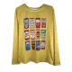 Autumn and winter hot selling casual gradient printed long sleeved T-shirt