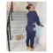 Cross border fashion long sleeved letter sweater sports suit