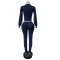 Cross border fashion long sleeved letter sweater sports suit