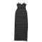 Fashionable women's rhinestone slim fit sexy bag arm slit dress