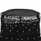Fashionable women's strapless sexy bubble bead split backless dress