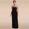 Fashionable women's strapless sexy bubble bead split backless dress