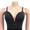 Fashionable women's rhinestone slim fit sexy bag arm slit dress
