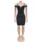 Fashionable women's sexy camisole short skirt slim fit hot stamping dress