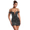 Fashionable women's sexy camisole short skirt slim fit hot stamping dress