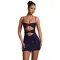 Fashionable women's sexy camisole short skirt with rhinestone wrapped arm dress
