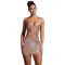 Fashionable women's sexy camisole short skirt with rhinestone wrapped arm dress