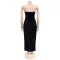 Fashionable women's one shoulder split iron diamond wrapped hip dress new