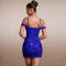 Fashionable women's sexy camisole short skirt slim fit hot stamping dress