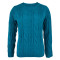 Round Neck Fried Dough Twists Pullover Sweater Women's Undercoat Simple Long Sleeve Top in Autumn and Winter Fashion Trend Temperament