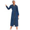 Women's new denim lapel cardigan button up long sleeved jacket style dress