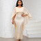 New fashionable chiffon cape sequined hip hugging long dress, banquet party dress, dress