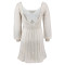 Fashion women's butterfly back U-neck long sleeved dress sweater