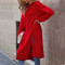 Women's new loose long sleeved slit long autumn/winter sweater dress