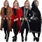 Autumn and winter new temperament knitted cardigan hooded sweater jacket with pockets