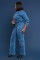 Loose stretch washable long sleeved workwear denim jumpsuit jumpsuit
