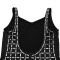 Fashionable women's sexy backless diamond hot stamping suspender bag arm dress