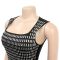 Fashionable women's long sleeved slim fit bag arm hot diamond sexy dress