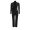 Fashionable women's sexy V-neck long sleeved diamond hot stamping bag arm jumpsuit new