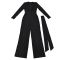 Fashionable women's sexy V-neck long sleeved diamond hot stamping bag arm jumpsuit new