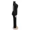 Fashionable women's sexy V-neck long sleeved diamond hot stamping bag arm jumpsuit new