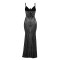 Sexy and fashionable sleeveless rhinestone camisole backless slim fit fishtail dress dress