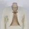 Two piece set of cardigan silhouette sweater with hip wrap skirt