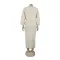 Two piece set of cardigan silhouette sweater with hip wrap skirt